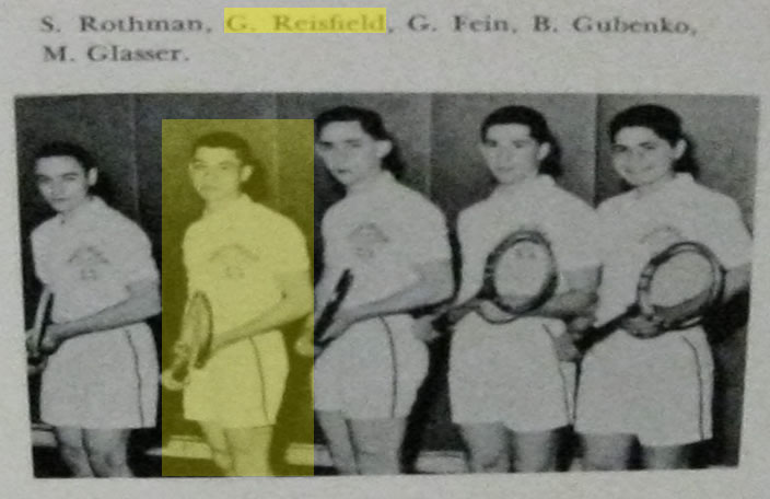 Tennis Team Group Photo 1962